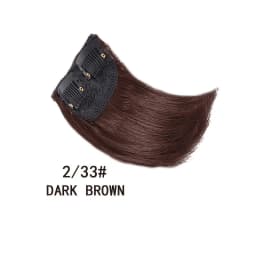 Synthetic 10cm Clip In Hair Extensions Short Straight Topper Invisible Seamless Side Cover Hairpiece Natural Volume Easy Wear