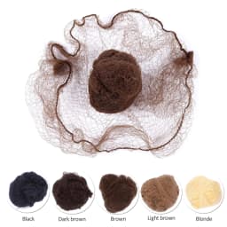 10/100Pcs Durable Nylon Hair Net For Bun Hair Hair Style Tool Black Beige Brown 5Mm Hair Net For Wigs Mesh Hair Styling Hairnets