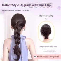 16 Inch Claw Clip Bubble Twist Braid Ponytail Synthetic Hair Heat Resistant Hair Accessories for Women Daily Party