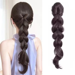 16 Inch Claw Clip Bubble Twist Braid Ponytail Synthetic Hair Heat Resistant Hair Accessories for Women Daily Party