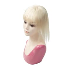 Real Human Hair Toppers for Women with Bangs 5x9cm Lace Base Top Hair Extensions 8-12 Inch for Thinning Hair Cover