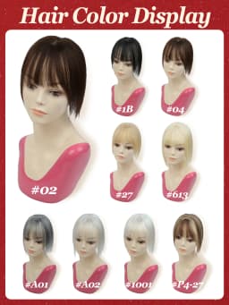 Real Human Hair Toppers for Women with Bangs 5x9cm Lace Base Top Hair Extensions 8-12 Inch for Thinning Hair Cover