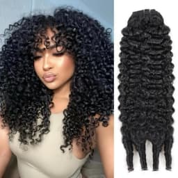 Burmese Curly Human Hair Bundles Unprocessed 12A Brazilian Virgin Hair Bundles 30 40 Inch 1/3/4 Bundles Water Wave Weave Human Hair Extensions With Spiral Curly Ends Black