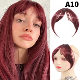 Natural Hair Piece Wig Bangs Synthetic Fluffy Hair Extensions Clip-On Hairpieces for Women Styling Accessories