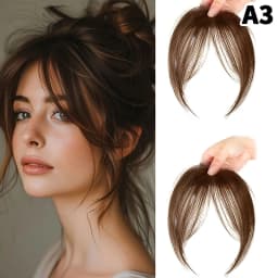 Natural Hair Piece Wig Bangs Synthetic Fluffy Hair Extensions Clip-On Hairpieces for Women Styling Accessories