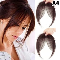 Natural Hair Piece Wig Bangs Synthetic Fluffy Hair Extensions Clip-On Hairpieces for Women Styling Accessories