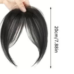 Natural Hair Piece Wig Bangs Synthetic Fluffy Hair Extensions Clip-On Hairpieces for Women Styling Accessories