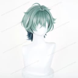 Lohen Cosplay Wig 35cm Short Green Man Wigs Anime Cosplay Wig Halloween Heat Resistant Synthetic Hair