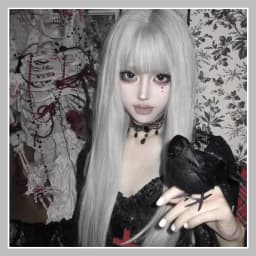 Silver-gray Straight Hair Synthetic Wig for Party, Halloween Cosplay, Role-playing, Daily Use, High-temperature Hair Accessory