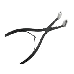 1 PC 7 Inch Silver Stainless Steel Pliers for Tape Hair Extension Tape Sealing Pliers Keratin Hair Extensions Tools