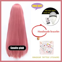 HUAYA 100cm Long Straight Wig Synthetic Cosplay Wig for Women Blonde Red Pink Grey Purple 23 Colors False Hair Christmas Wigs