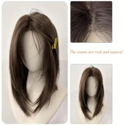 Shoulder Layered Synthetic BOB Wig With Transparent Lace Front Straight Heat Resistant Wig Hair For Women Daily Cosplay Party