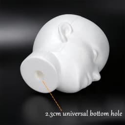 Anime Foam Mannequin Head Stable Lightweight Wig Display Stand for Jewelry Headwear Hat Display Stand Manikin Foam Head Model