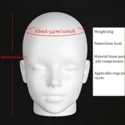 Anime Foam Mannequin Head Stable Lightweight Wig Display Stand for Jewelry Headwear Hat Display Stand Manikin Foam Head Model