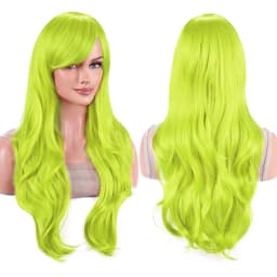 Synthetic Hair Long Wavy Rose Red Starfire Lolita Cosplay Wig Anime Wigs Morgiana Halloween Costume Wig for Girl