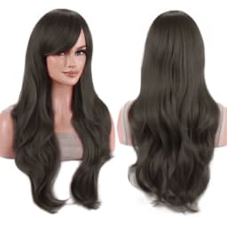 Synthetic Hair Long Wavy Rose Red Starfire Lolita Cosplay Wig Anime Wigs Morgiana Halloween Costume Wig for Girl