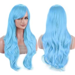Synthetic Hair Long Wavy Rose Red Starfire Lolita Cosplay Wig Anime Wigs Morgiana Halloween Costume Wig for Girl
