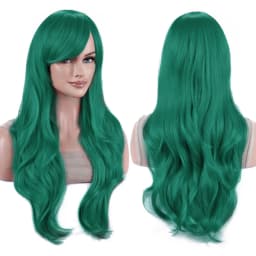 Synthetic Hair Long Wavy Rose Red Starfire Lolita Cosplay Wig Anime Wigs Morgiana Halloween Costume Wig for Girl