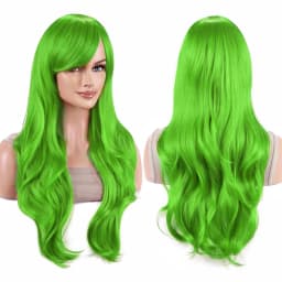 Synthetic Hair Long Wavy Rose Red Starfire Lolita Cosplay Wig Anime Wigs Morgiana Halloween Costume Wig for Girl