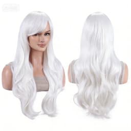 Synthetic Hair Long Wavy Rose Red Starfire Lolita Cosplay Wig Anime Wigs Morgiana Halloween Costume Wig for Girl