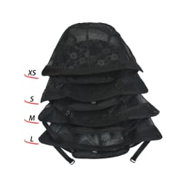 10Pcs Single Lace Wig Cap Breathable Lace Front Wig Base Net Cap Hairnets with Adjustable Band for Wig Making