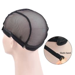 10Pcs Single Lace Wig Cap Breathable Lace Front Wig Base Net Cap Hairnets with Adjustable Band for Wig Making