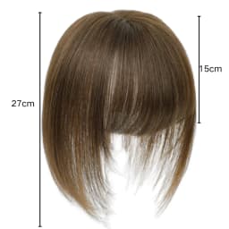 Synthetic Long Straight Topper Hair Piece With Bangs Invisible Seamless Clip Overhead Toupee Replacement block Cover White Hair