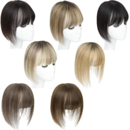 Synthetic Long Straight Topper Hair Piece With Bangs Invisible Seamless Clip Overhead Toupee Replacement block Cover White Hair