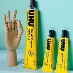 7ml/20ml/35ml/60ml German UHU Soft Clear Glue Strong Adhesive For Wig Lace Fabric Leather Wood Metal Paper Ceramic DIY Craft