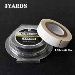 Walker Tape Ultra Hold 3 Yards Adhesive Hair System Tape with 5 Sizes 0.8/1.0/1.27/2/2.54cm Shell Packaged for Wig Toupee