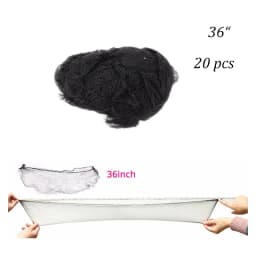20Pcs Durable Nylon Hair Net For Bun Hair Hair Style Tool Black Beige Brown 5Mm Hair Net For Wigs Mesh Hair Styling Hairnets