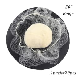 20Pcs Durable Nylon Hair Net For Bun Hair Hair Style Tool Black Beige Brown 5Mm Hair Net For Wigs Mesh Hair Styling Hairnets