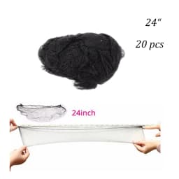 20Pcs Durable Nylon Hair Net For Bun Hair Hair Style Tool Black Beige Brown 5Mm Hair Net For Wigs Mesh Hair Styling Hairnets