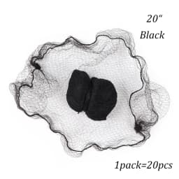 20Pcs Durable Nylon Hair Net For Bun Hair Hair Style Tool Black Beige Brown 5Mm Hair Net For Wigs Mesh Hair Styling Hairnets
