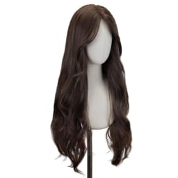 Synthetic Middle Part Wig without Bangs Dark Brown Daily Use Natural Hair Heat Resistant Long Wigs for Women
