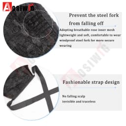 AOSI Synthetic Short Wave Ponytail Hair Extensions Drawstring Tied to Hair Tail Clip in Hair Extensions for Women Daily Wear
