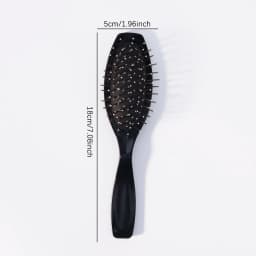 1pcs Wig Brush with Anti-Static Wire, Professional Stainless Steel Synthetic Hair Comb, Special for Real Hair Wigs