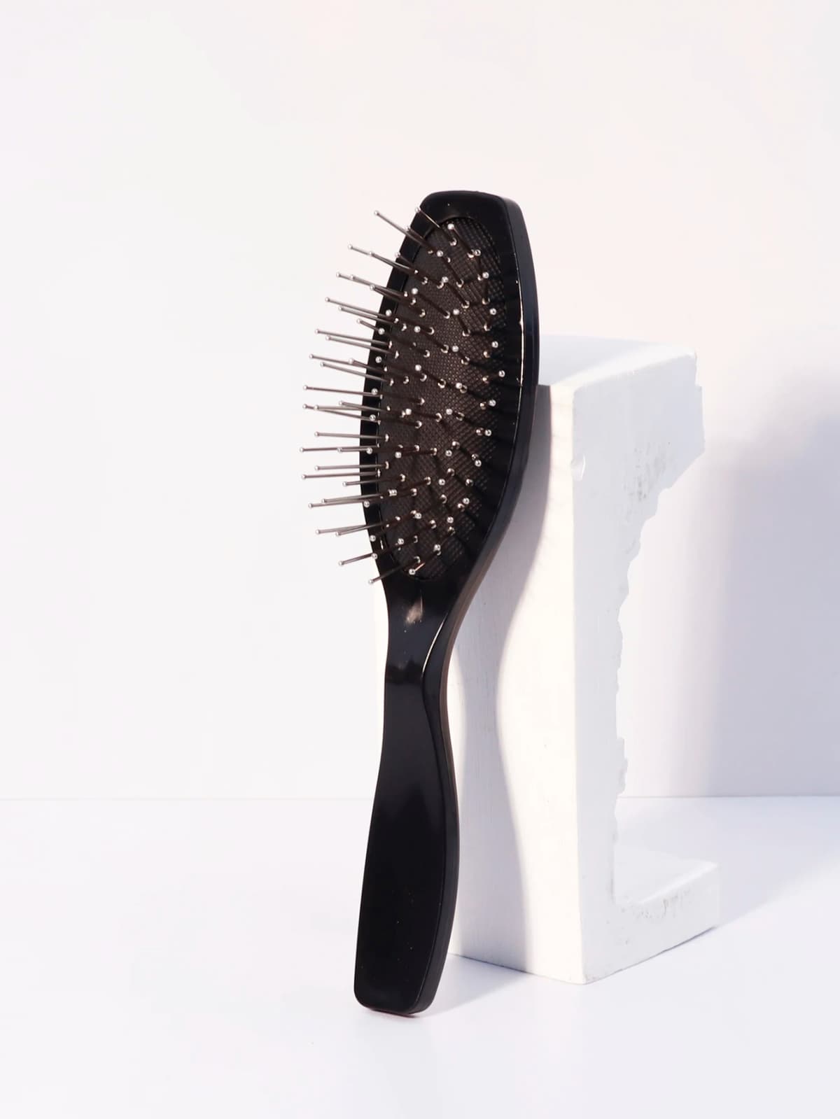1pcs Wig Brush with Anti-Static Wire, Professional Stainless Steel Synthetic Hair Comb, Special for Real Hair Wigs