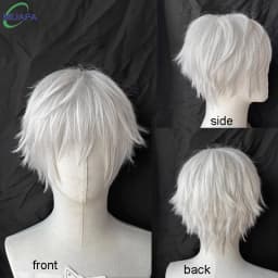 High Quality Kaneki Ken Cosplay Wig Satoru Gojo Nagi Seishiro Short Silver Beige Hair Heat Resistant Synthetic Anime Wigs