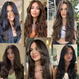 22/24Inch Synthetic V-shaped Layered 4 Clips Long Straight Hair Extension Fashion Invisible Hairpiece Wig for Women