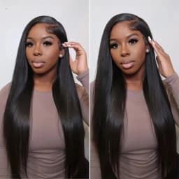30 34 Inch 13x4 13x6 HD Transparent Bone Straight Lace Front Wigs 4x4 5x5 Glueless Wigs Human Hair For Black Women Brazilian