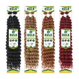 Julianna Bulk Synthetic Hair For Braiding Color 30 Blonde Deep Wave Bundles Boho Braids Synthetic Hair Extensions