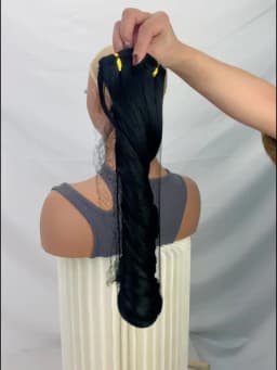 Synthetic 24Inch 16Clips Long Curly Hair Extension Heat Resistant Hair Extension Clips In Ombre Black Brown Blond Women