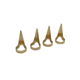 4 pcs 3.2cm Hair Parting Extension Sectioning Rings Steel Finger Braiding Pick Tool for Durable Dreadlocks And Wig Stylin