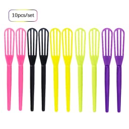 10pcs Plastic Hair Dye Mixing Stick - Hair Dye Mixing Stick, Durable ABS Plastic Root Mixing Tool, Special for Real Hair Wigs
