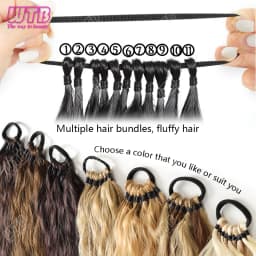 WTB Synthetic Braided Wig 24 Inch Corn Perm Curly Hair Ponytail Braided Wig Daily Wear Curly Ponytail