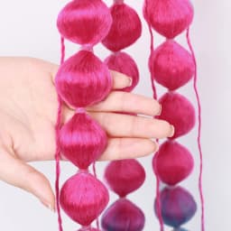 Synthetic 1Pcs Ponytail Extension Corlorful Bubble Braid Long Lantern Braided Ponytail with Hair Tie Straight Hairpieces