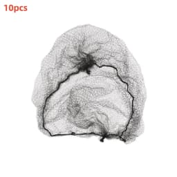 10Pcs/Lot Durable Nylon Hair Net For Bun Hair Hair style Tool Black Coffe Beige Brown White Gold Hair Net For Wigs Mesh