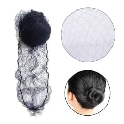 10Pcs/Lot Durable Nylon Hair Net For Bun Hair Hair style Tool Black Coffe Beige Brown White Gold Hair Net For Wigs Mesh