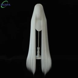 700g High Quality 59" 150cm Long Straight Cosplay Wig With Bang Blond Brown Red Green Blue Heat Resistant Hair Colors Anime Wigs
